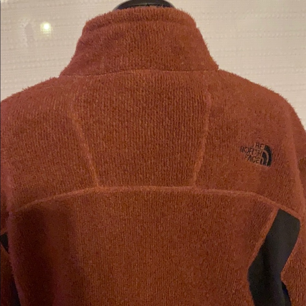 Men’s north face unique fuzzy coat jacket brown - Picture 4 of 6